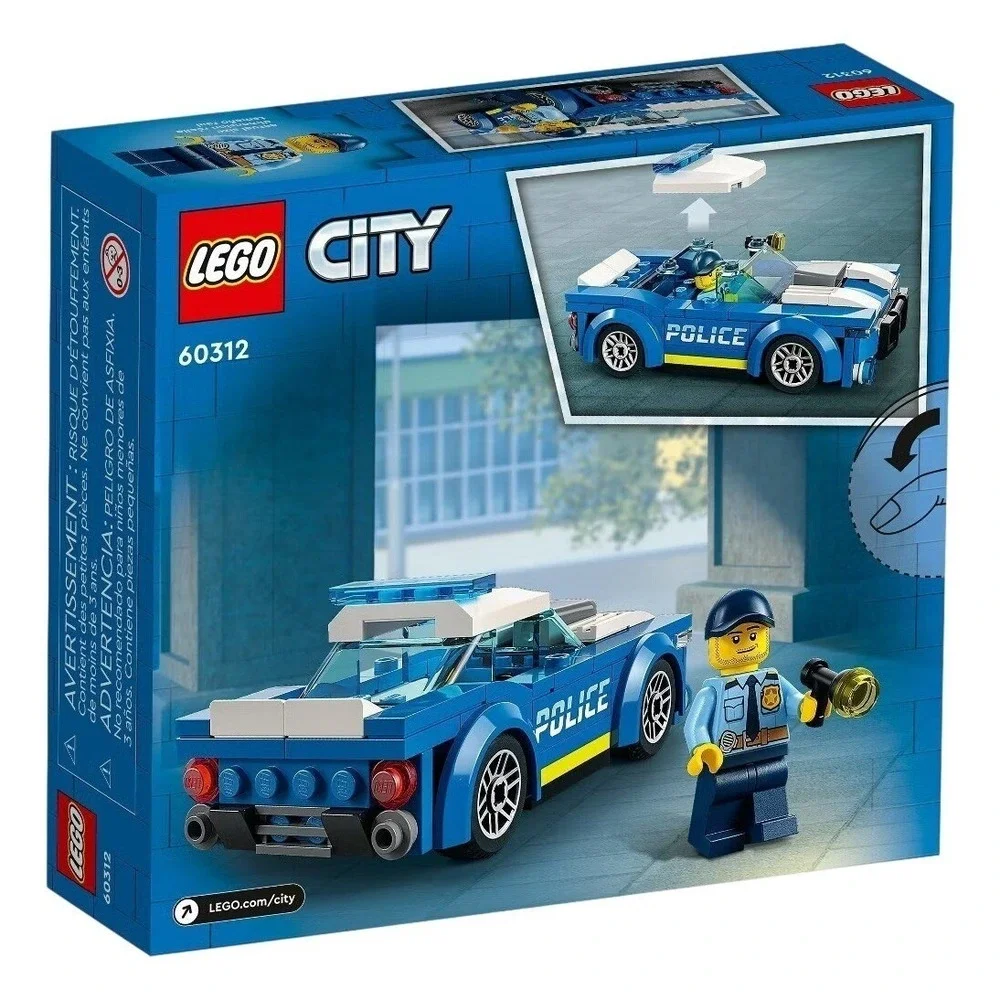 2022 LEGO City 60312 Police Car 94-Piece Toy with Officer Minifigure for Kids 5+